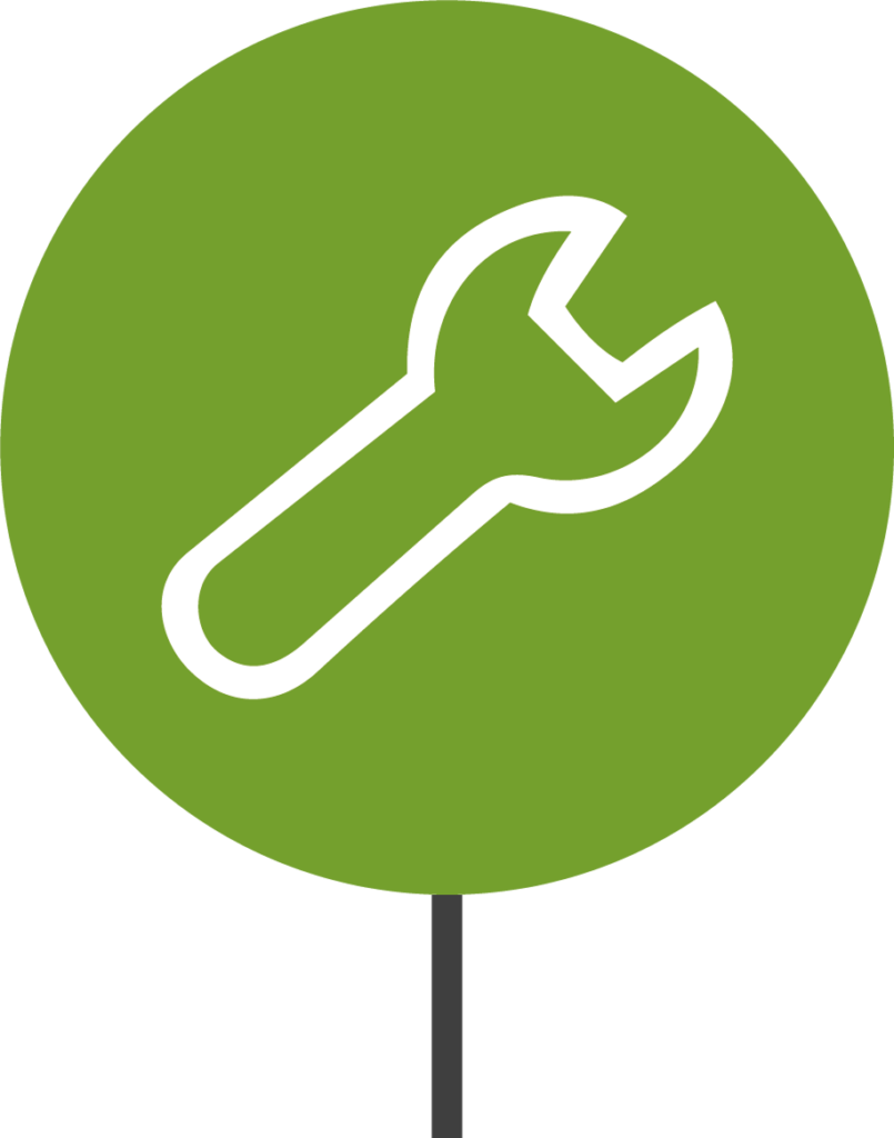 Icon: Schraubenschl&uuml;ssel &ndash; Reparaturservice - Desktop